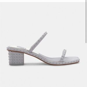 Dolce Vita Riya Studded Sandals Grey Nubuck